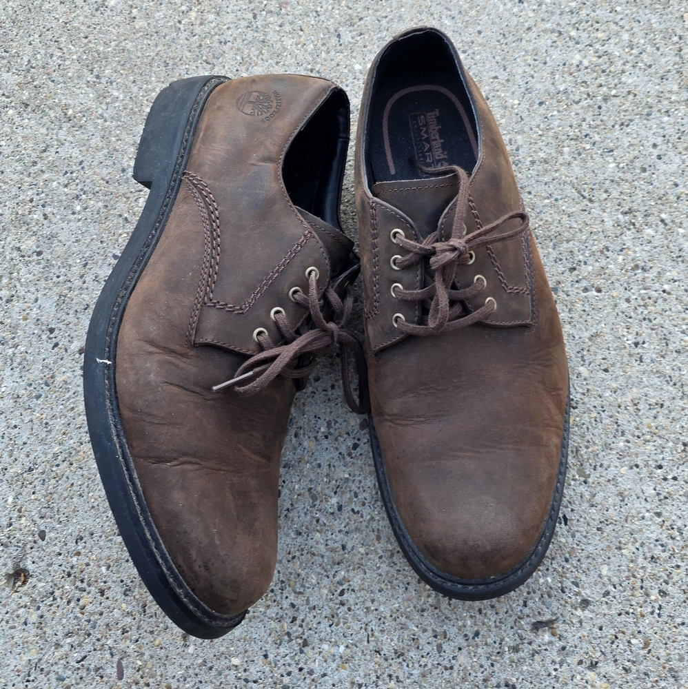 Timberland Men's Brown Leather Shoes Men Size 9